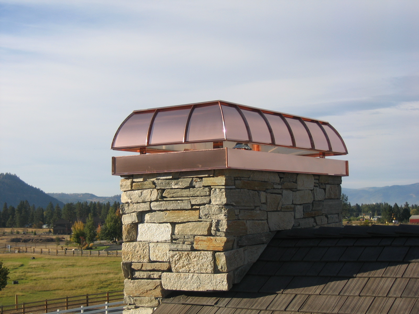 Architectural Copper Chimney Caps